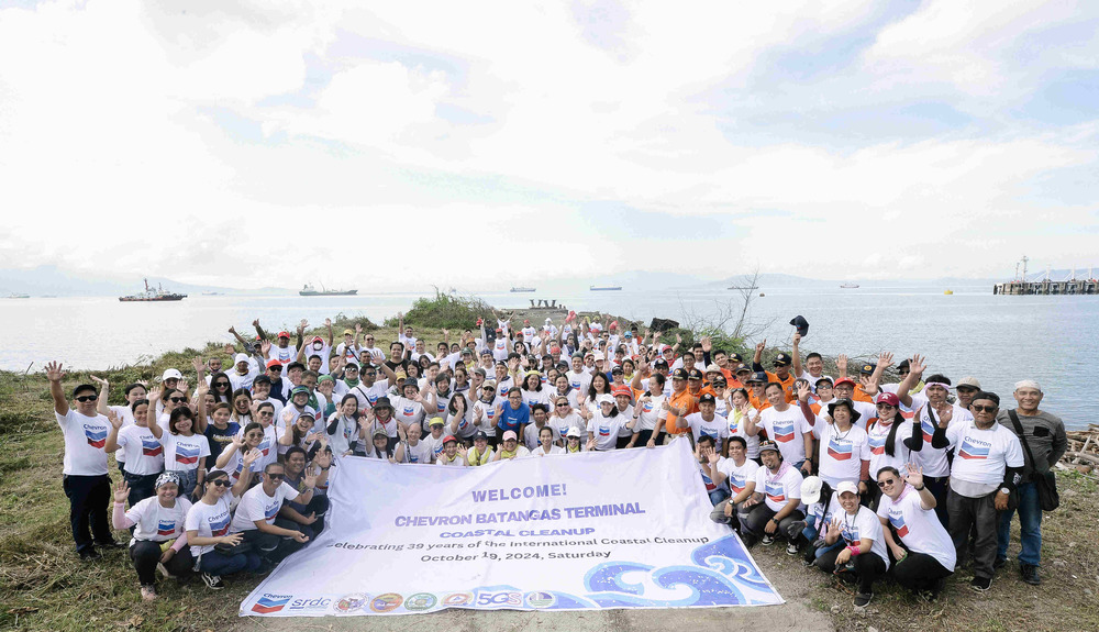 Chevron leads Batangas shoreline cleanup