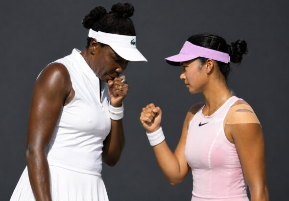 Alex Eala and Venus Williams